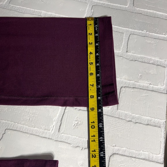 Pact Pants Women Large Purple Bootcut Pull On Ribbed Knit Cotton Yoga Athleisure - Picture 13 of 13